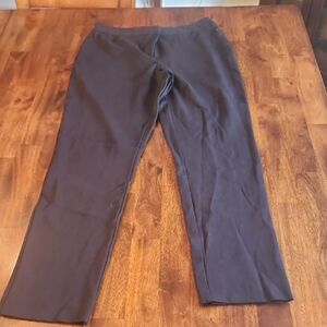 Vince Camuto Black Knit Ankle Pants With Elastic Band Waist Size 6